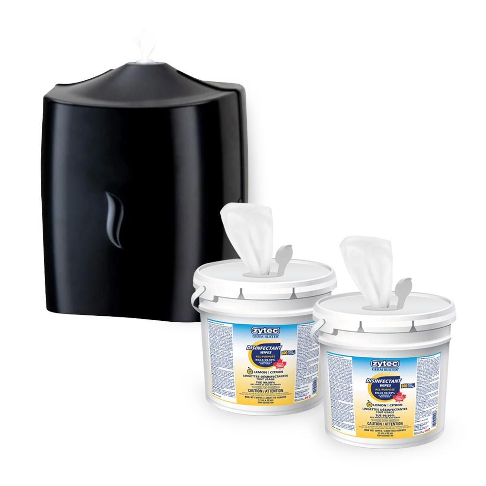 WALL MOUNT WIPE DISPENSER INCLUDES 2800 WIPE REFILLS