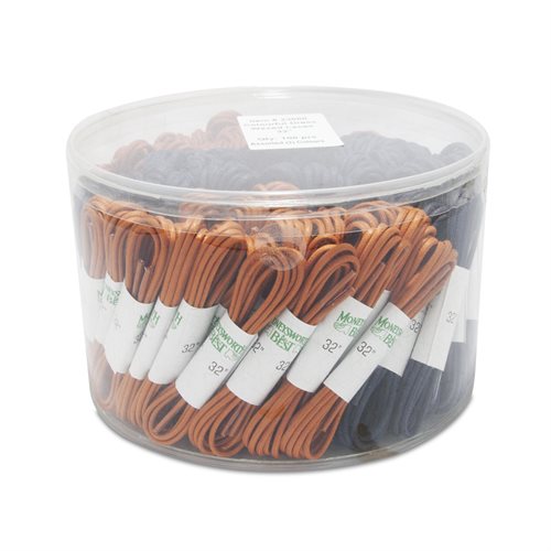 DRESS WAXED ROUND LACES 100 PACK 3 COLOURS 