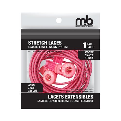 STRETCH LACES ELASTIC LACE LOCKING SYSTEM ASSORTED COLOURS
