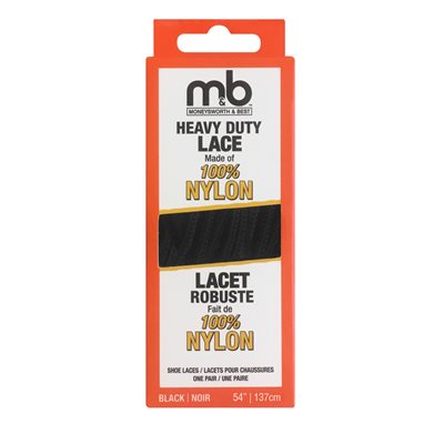 HEAVY DUTY 100% NYLON LACES - ASSORTED SIZES