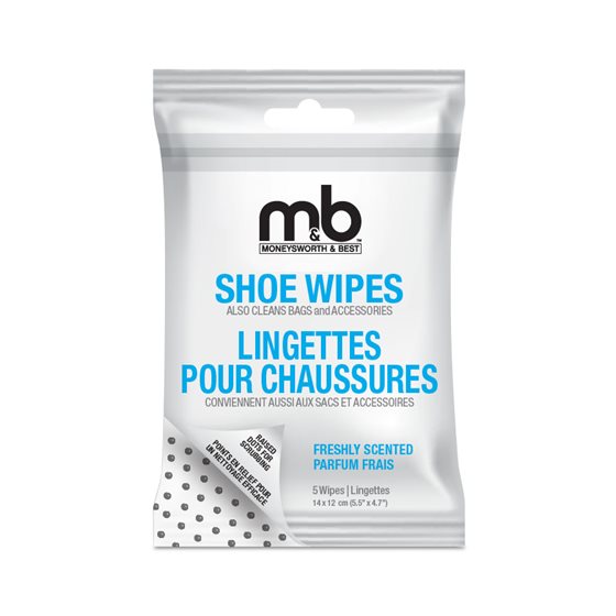 SHOE WIPES - 5 / PACK
