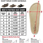 EASY WALK CORK TWO-STRAP SANDAL COFFEE - ASSORTED SIZES