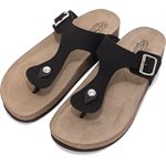 EASY WALK CORK THONG SANDAL BLACK - ASSORTED SIZES