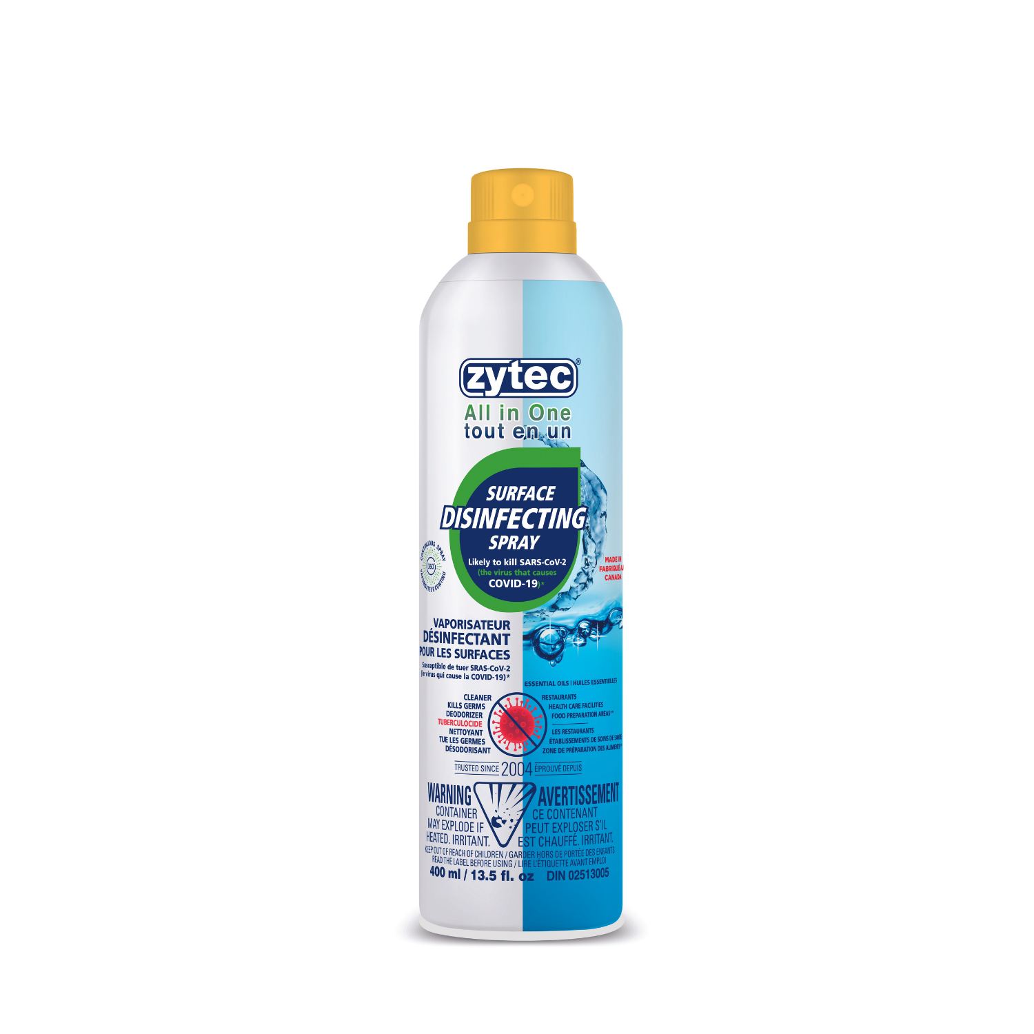 ZYTEC ALL IN ONE SURFACE DISINFECTING SPRAY 400ml / 13.5floz
